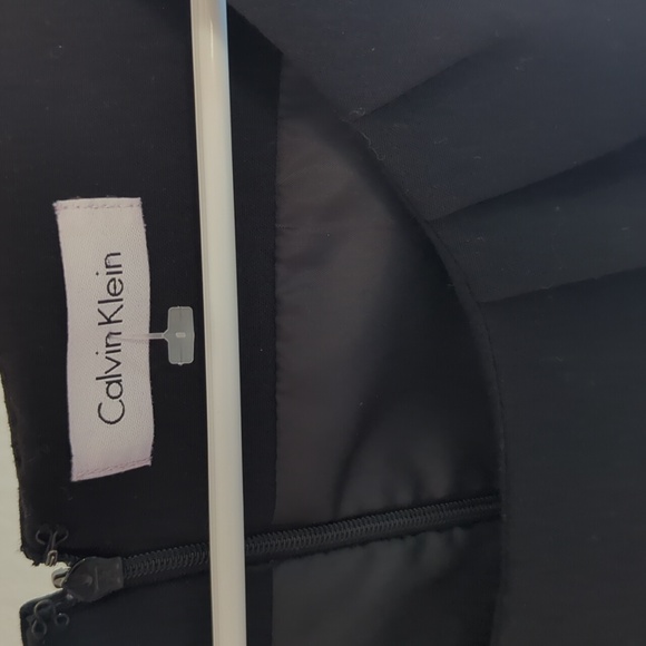Calvin Klein Classic Black Midi Dress Size 4 - Picture 8 of 11